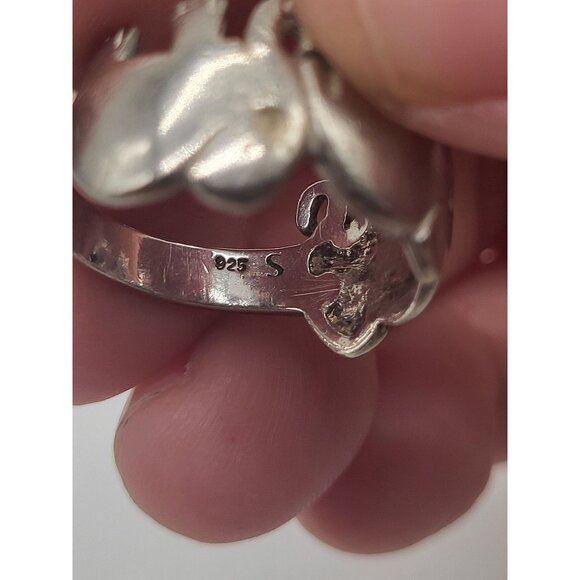 Sterling Silver 925 Stamped Elephant Ring 7.5 - Picture 6 of 10